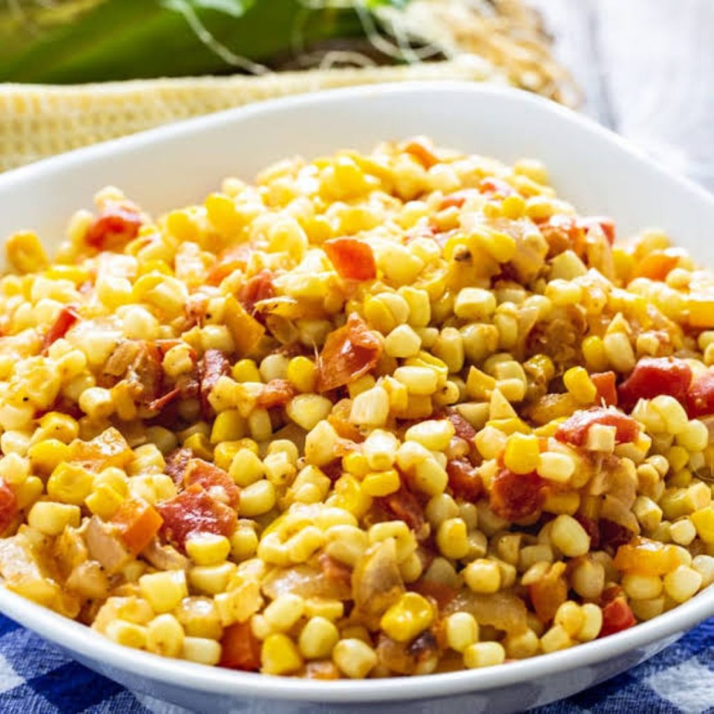 Cheesy Corn Maque Choux