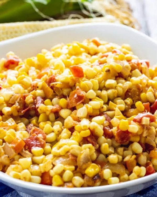 Cheesy Corn Maque Choux